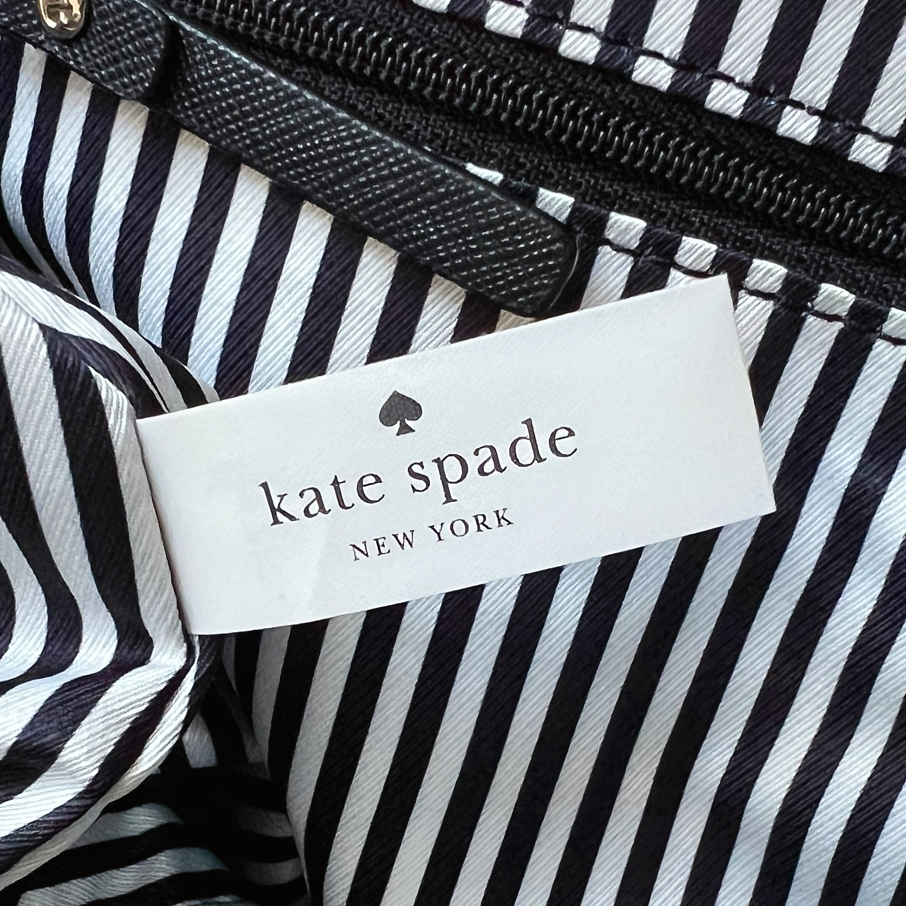 Kate Spade Black Front Logo Classic Carryall Large Travel Bag Like New