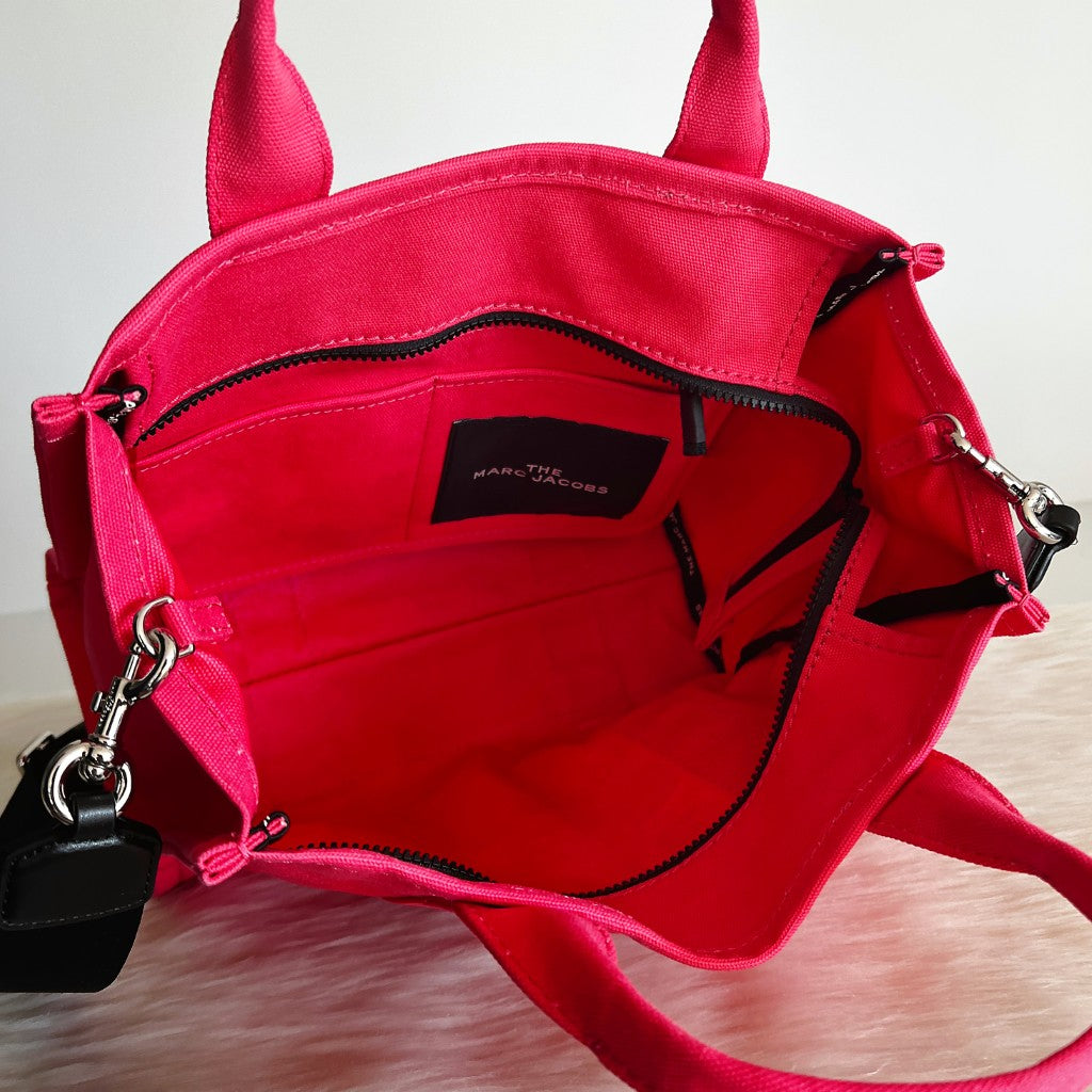 Marc Jacobs Pink Book Tote 2 Way Shoulder Bag Excellent