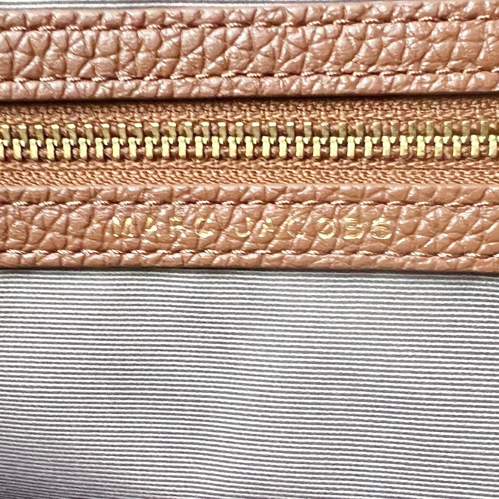 Marc Jacobs Caramel Leather Logo Detail 2 Way Shoulder Bag Like New