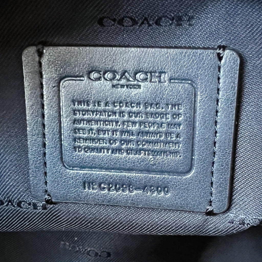 Coach Tri-tone Leather Triple Compartment Shoulder Bag Excellent