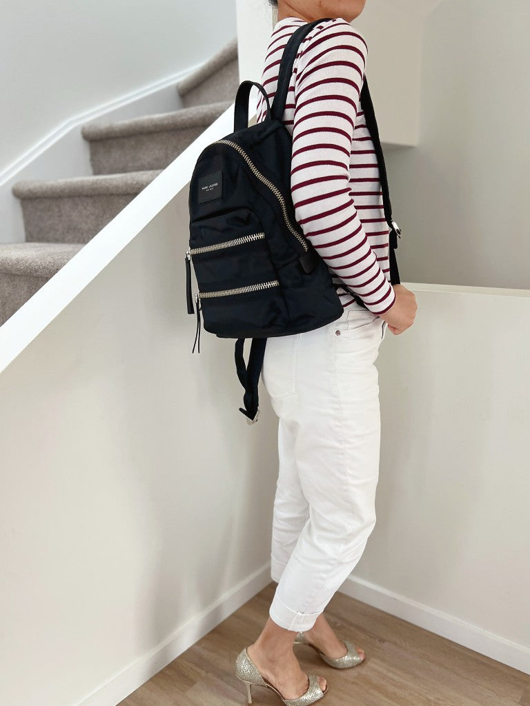 Marc Jacobs Black Multi-Compartment Backpack Like New