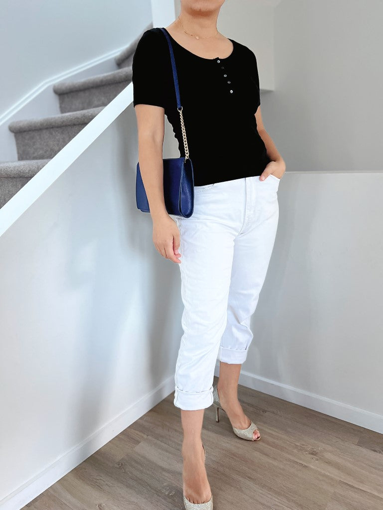 Furla Violet Leather Front Logo Chain Detail Shoulder Bag Like New