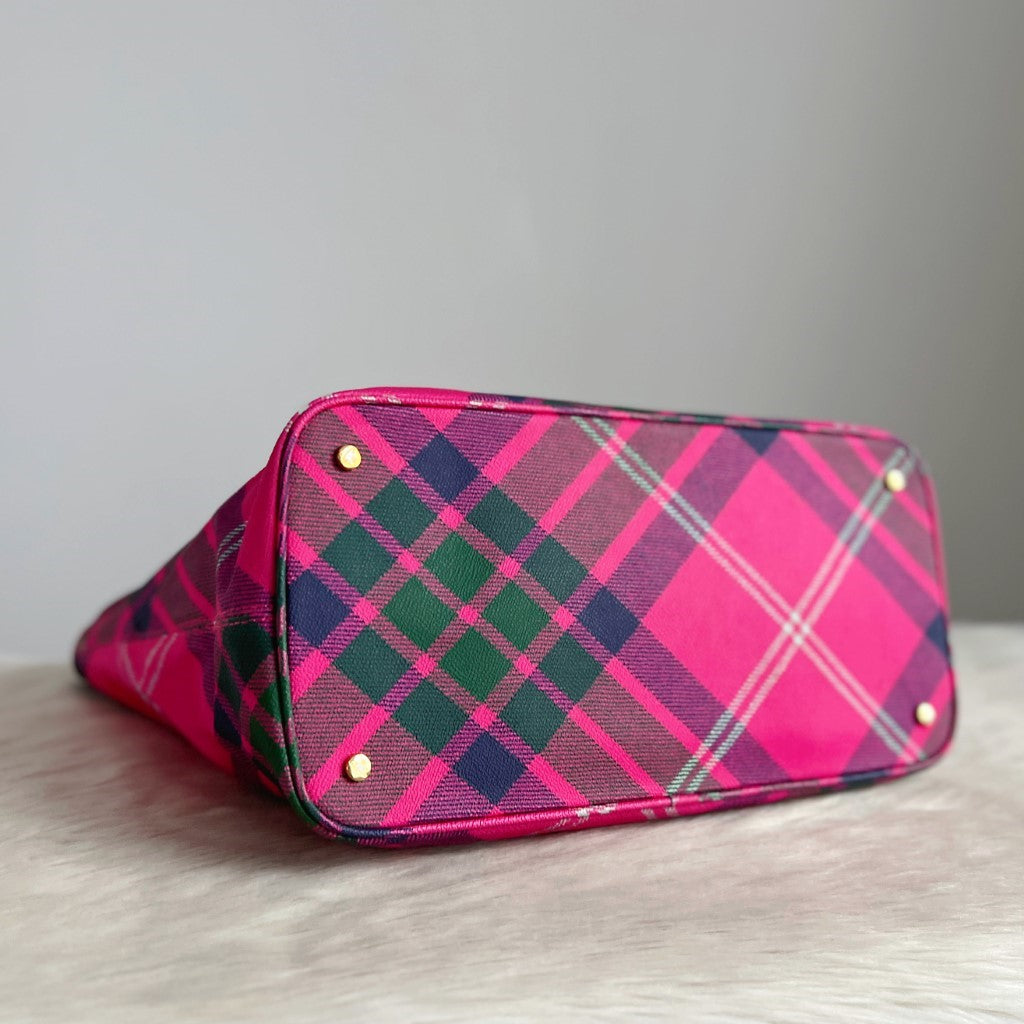 Vivienne Westwood Signature Patterned Carryall Shoulder Bag Excellent
