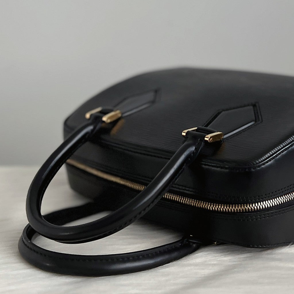 Louis Vuitton Black Epi Leather Sablons Tote Bag Excellent
