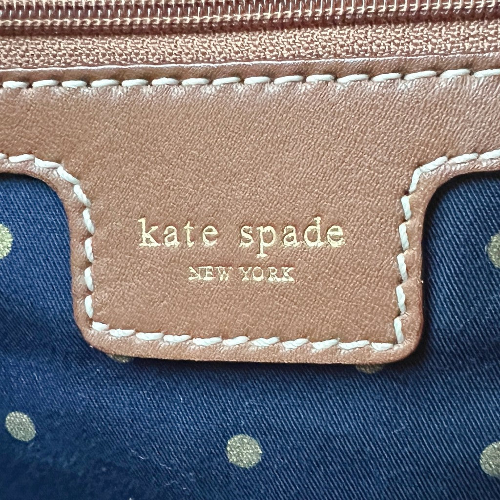 Kate Spade Caramel Leather Slouchy Front Buckle Shoulder Bag