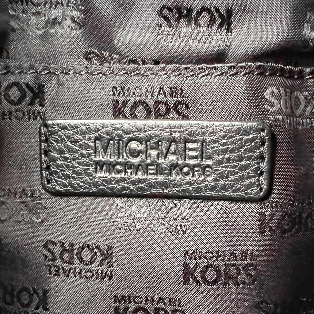 Michael Kors Black Leather Triple Compartment 2 Way Shoulder Bag