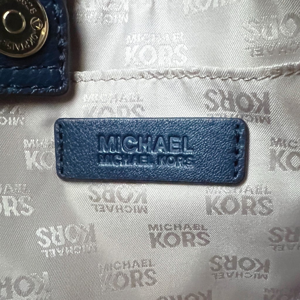 Michael Kors Navy Leather Hamilton 2 Way Shoulder Bag Excellent
