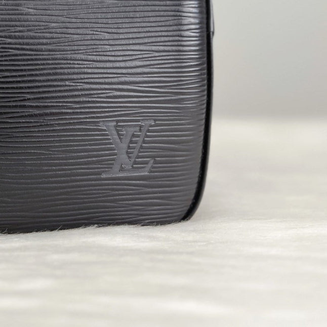 Louis Vuitton Black Epi Leather Sablons Tote Bag Excellent