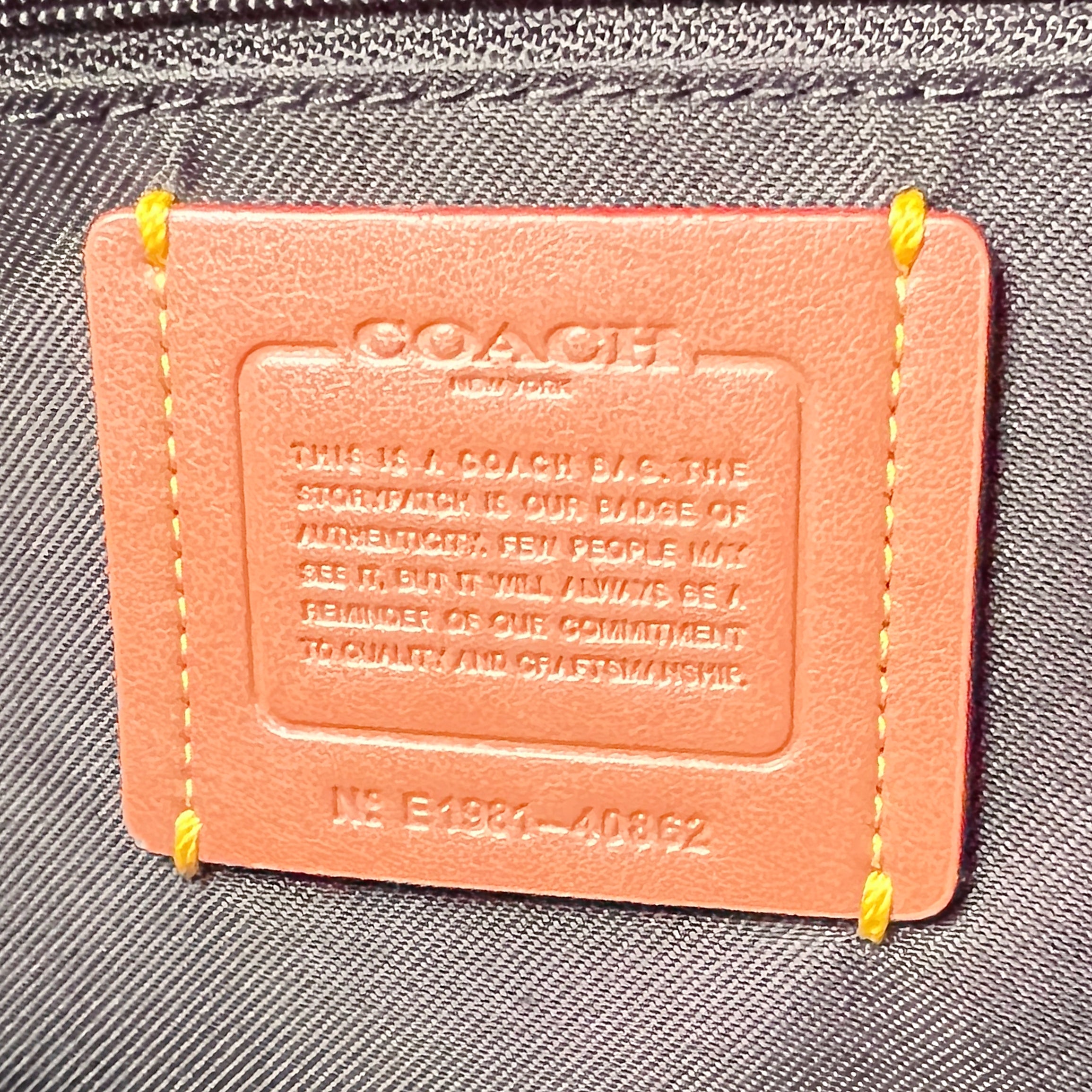 Coach Black Leather Sude Patchwork Triple Compartment 2 Way Shoulder Bag Excellent