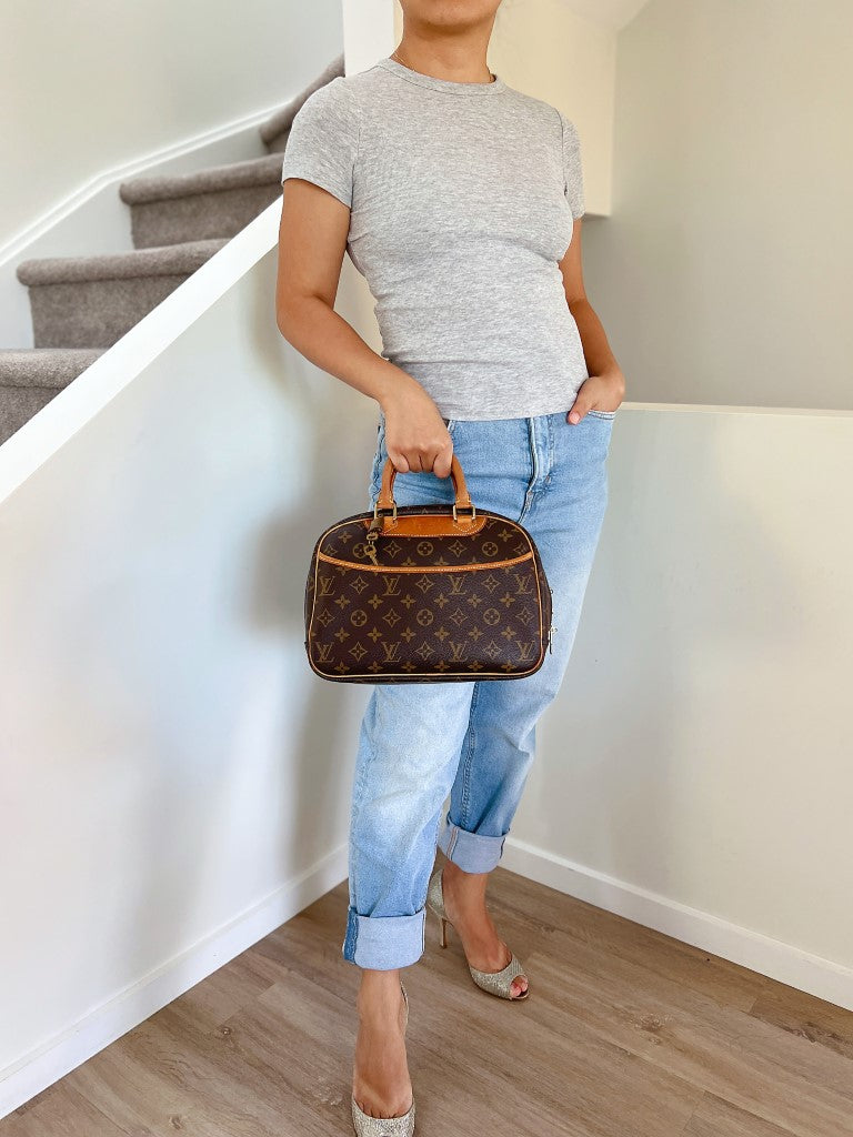 Louis Vuitton Signature Monogram Trouville Tote