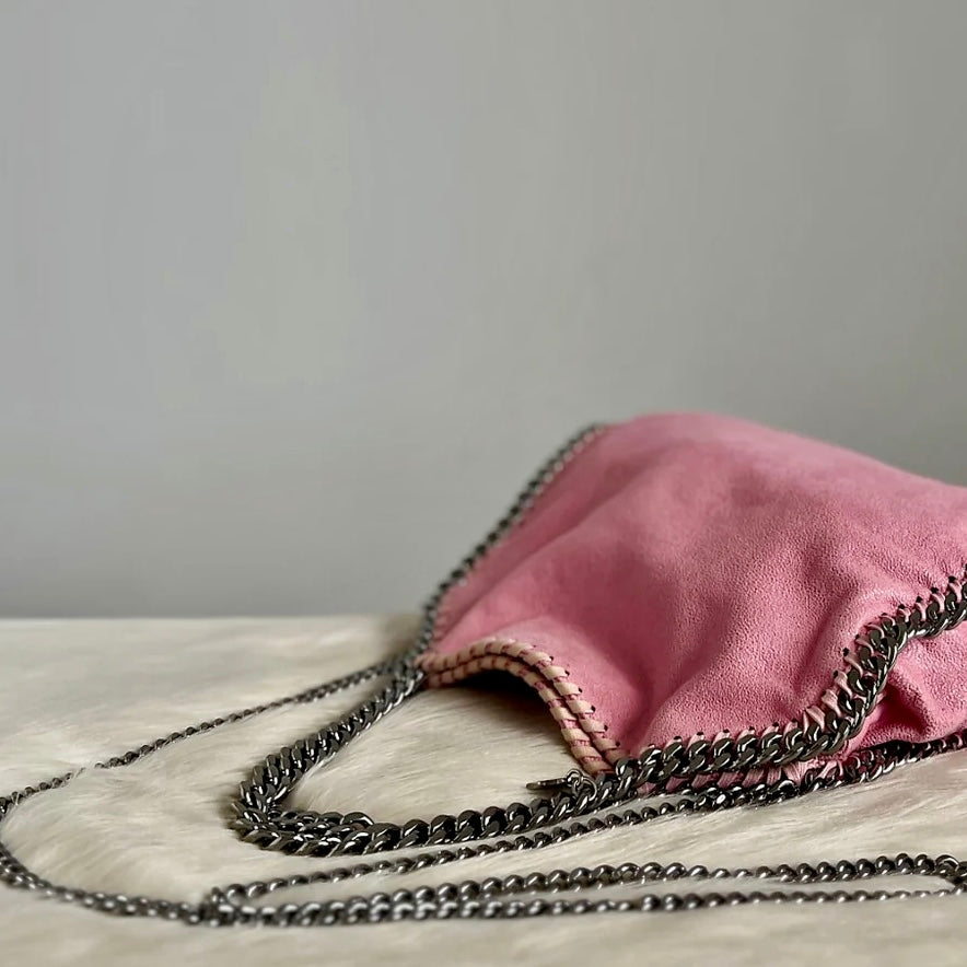 Stella Mccartney Pink Signature Falabella Mini 2 Way Shoulder Bag Excellent