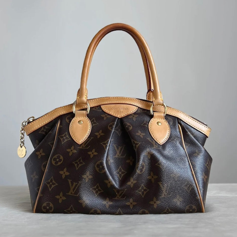 Louis Vuitton Signature Monogram Tivoli PM Shoulder Bag Excellent