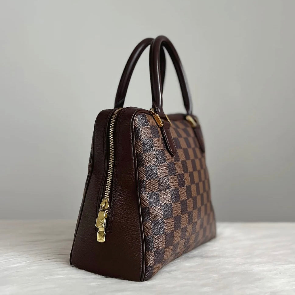 Louis Vuitton Signature Brera Damier Ebene Tote Bag Excellent