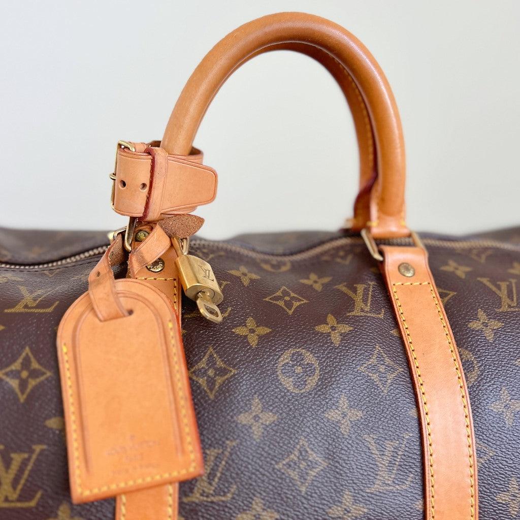 Louis Vuitton Iconic Monogram Keepall 50 Travel Bag Full Set