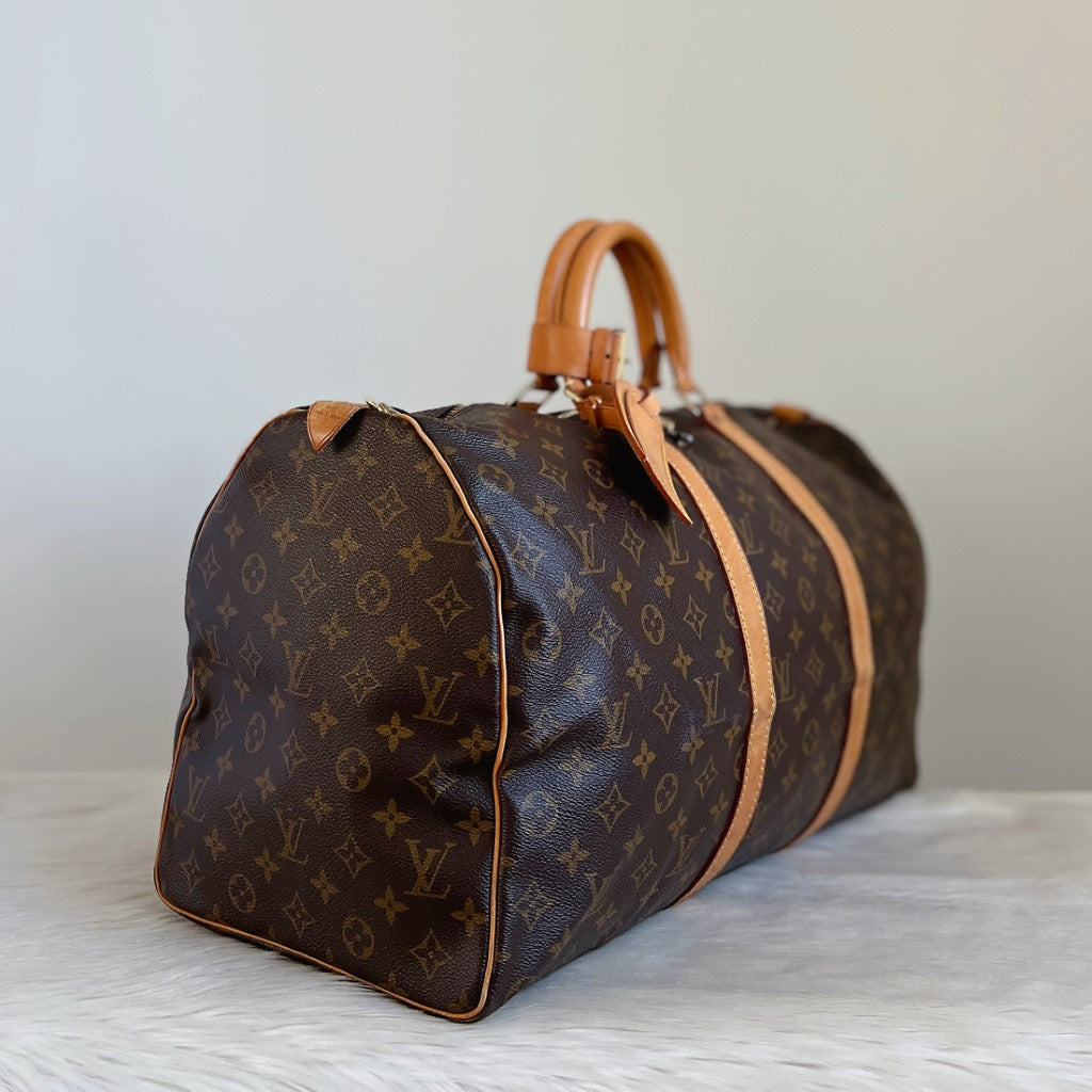 Louis Vuitton Iconic Monogram Keepall 50 Travel Bag Full Set