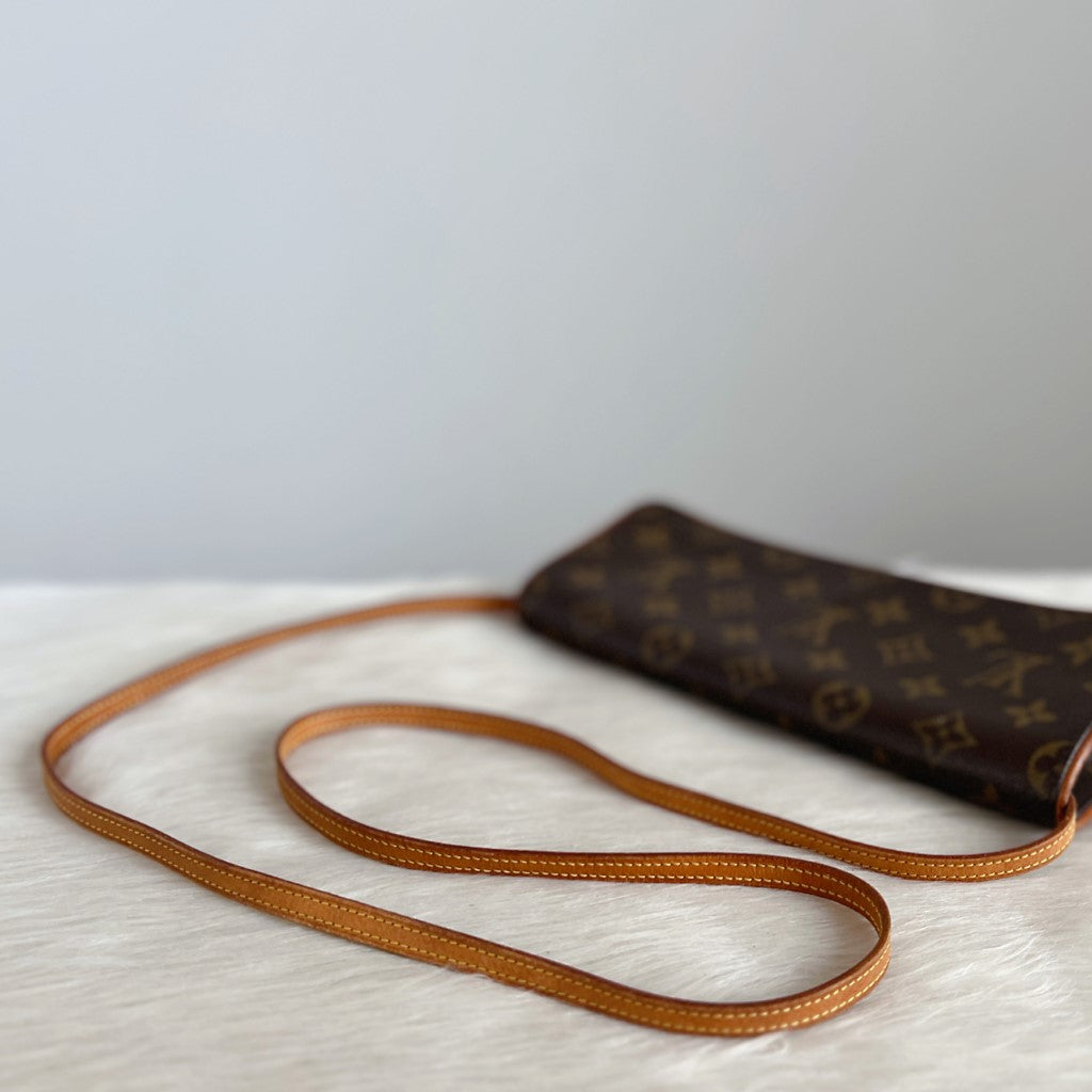 Louis Vuitton Signature Monogram Pochette Twin GM Shoulder Bag