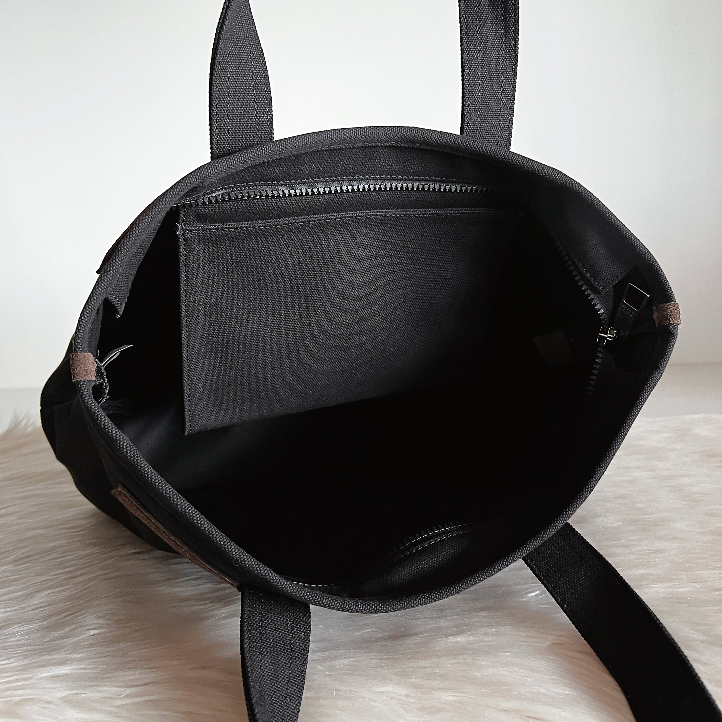 Marc Jacobs Black Front Detail Shopper Shoulder Bag Excellent