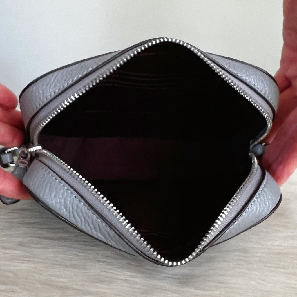 Coach Grey Leather Small Crossbody Shoulder Bag Like New