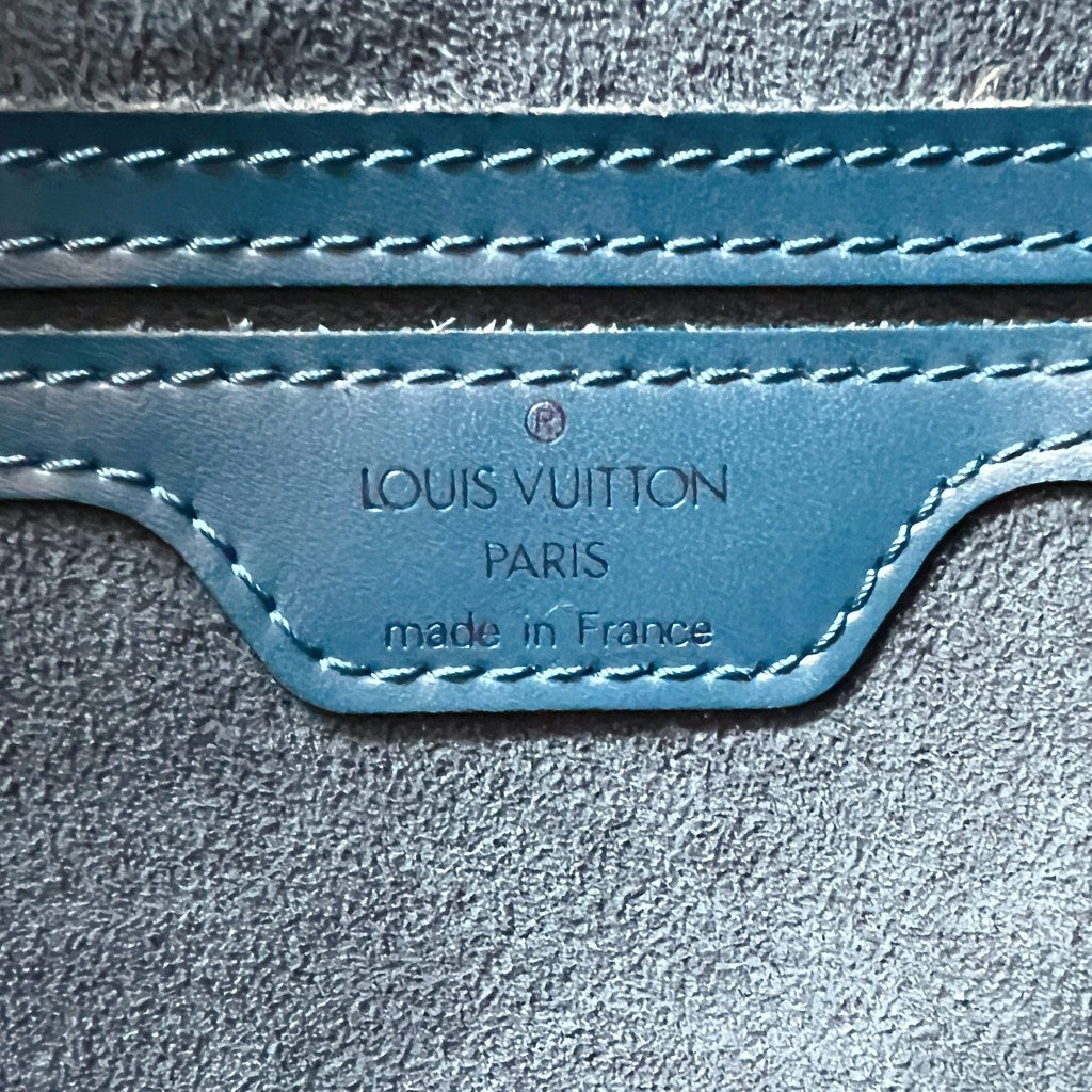 Louis Vuitton Blue Epi Leather Saint Jacques Poignees Shoulder Bag Excellent