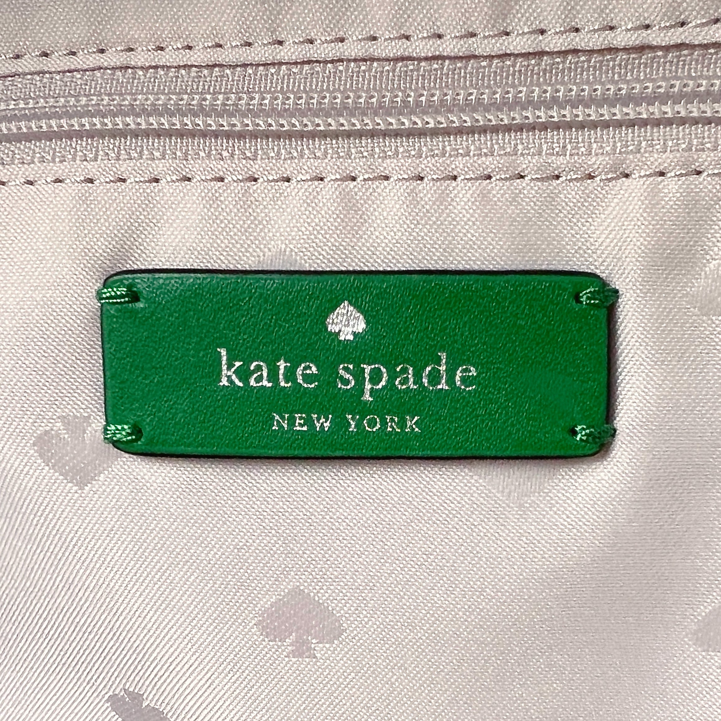 Kate Spade Green Multi-Compartment Front Logo Backpack Like New