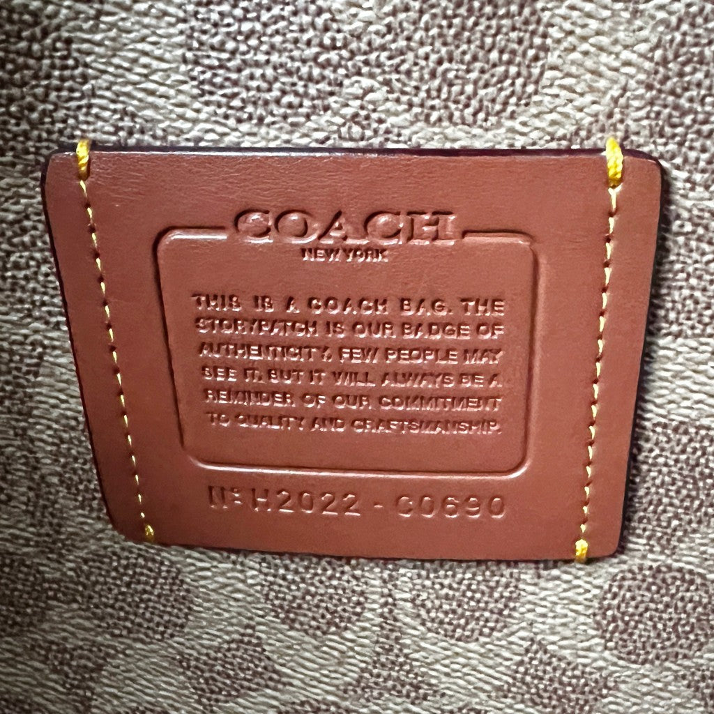 Coach Dark Green Leather Triple Compartment Career Carryall Shoulder Bag