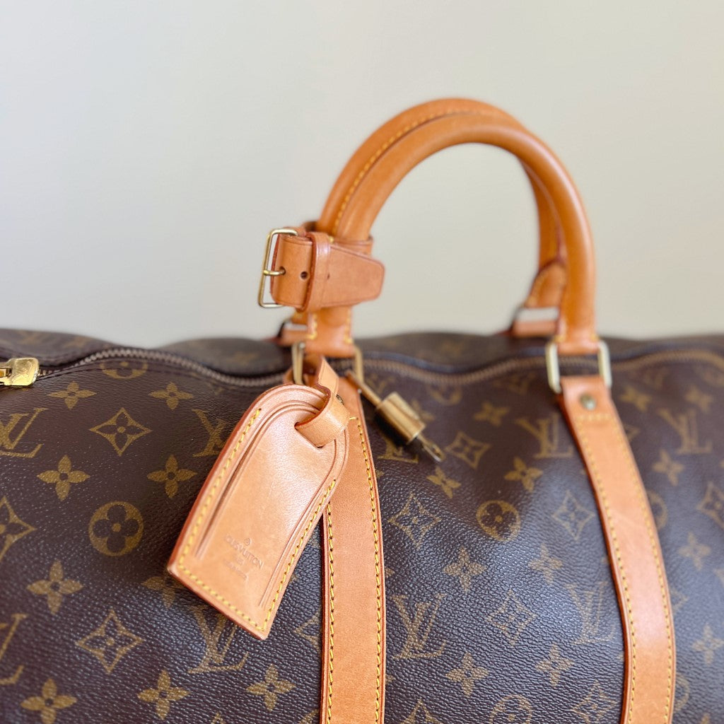 Louis Vuitton Iconic Monogram Keepall 50 Travel Bag Full Set