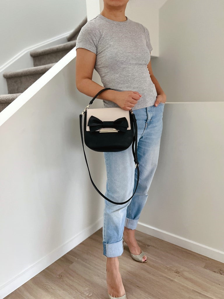 Kate Spade Black Leather 3 Design All in 1 Crossbody Shoulder Bag Like New