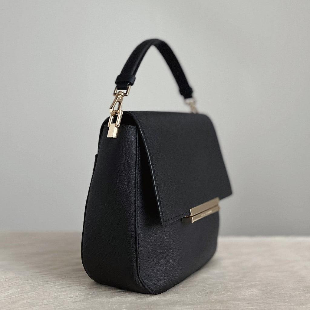 Kate Spade Black Leather 3 Design All in 1 Crossbody Shoulder Bag Like New