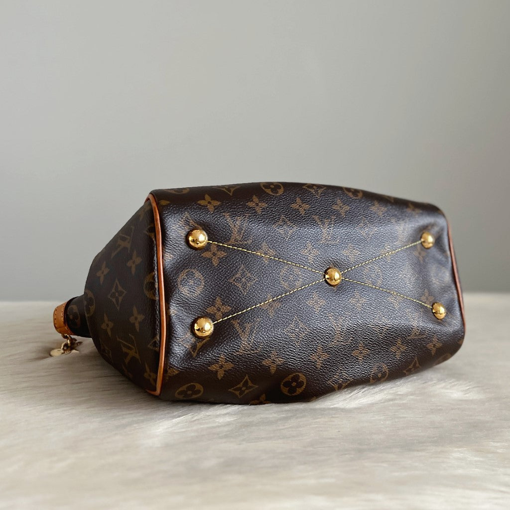 Louis Vuitton Signature Monogram Tivoli PM Shoulder Bag