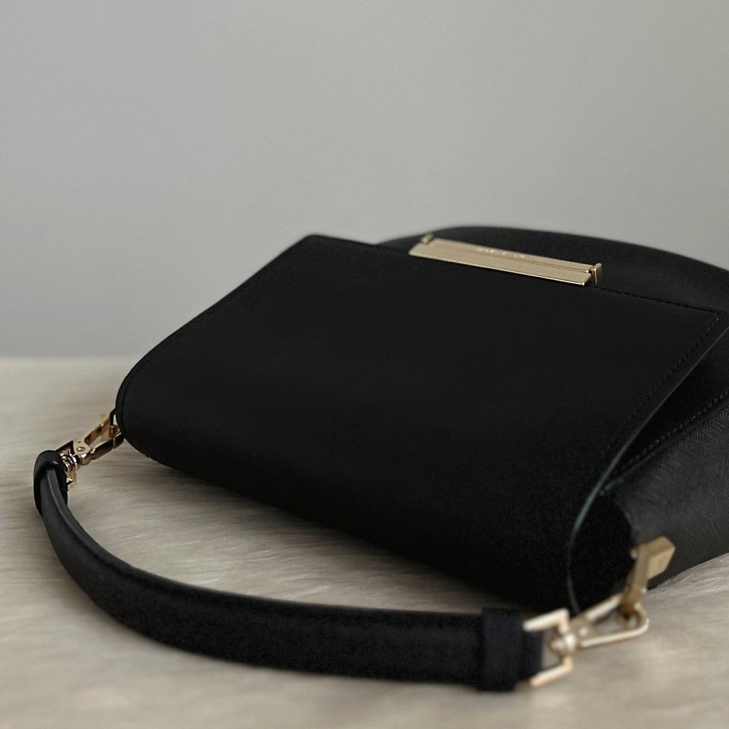 Kate Spade Black Leather 3 Design All in 1 Crossbody Shoulder Bag Like New