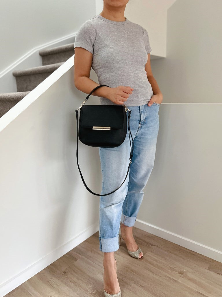 Kate Spade Black Leather 3 Design All in 1 Crossbody Shoulder Bag Like New