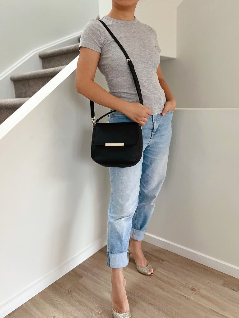 Kate Spade Black Leather 3 Design All in 1 Crossbody Shoulder Bag Like New