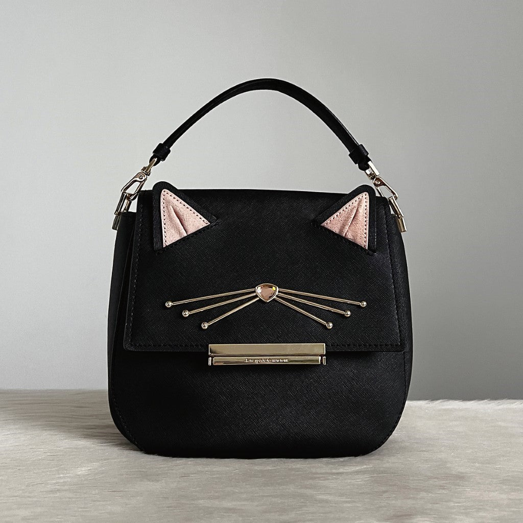 Kate Spade Black Leather 3 Design All in 1 Crossbody Shoulder Bag Like New