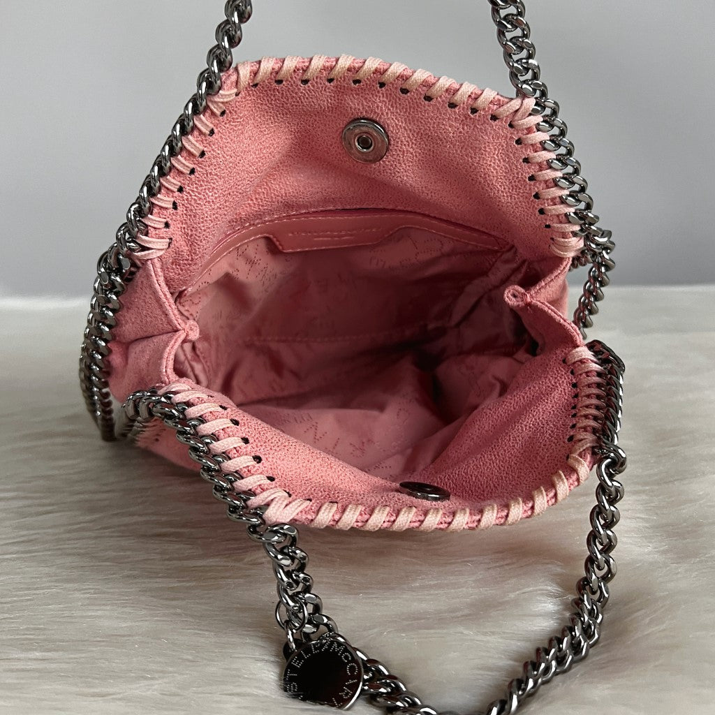 Stella Mccartney Pink Signature Falabella Mini 2 Way Shoulder Bag Excellent