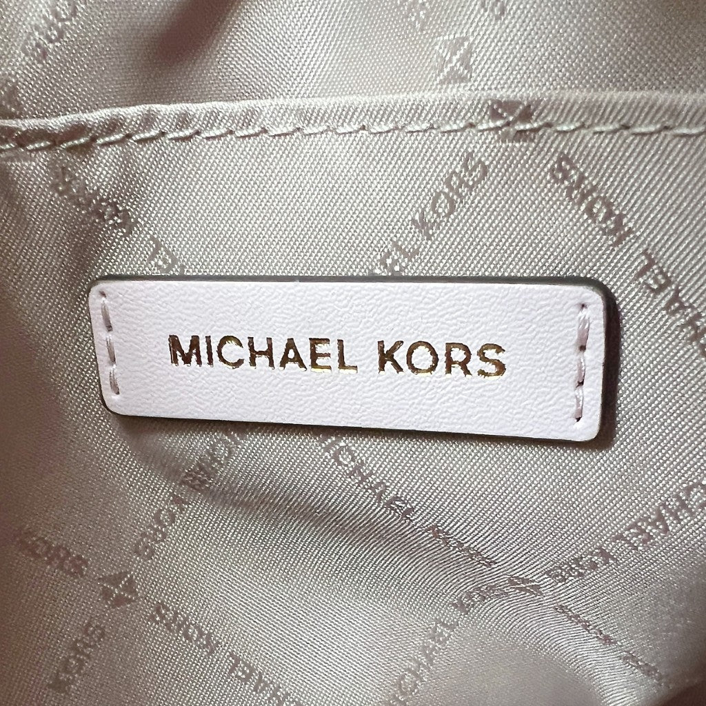 Michael Kors Pink Leather Monogram 2 Way Shoulder Bag 3 in 1 Like New