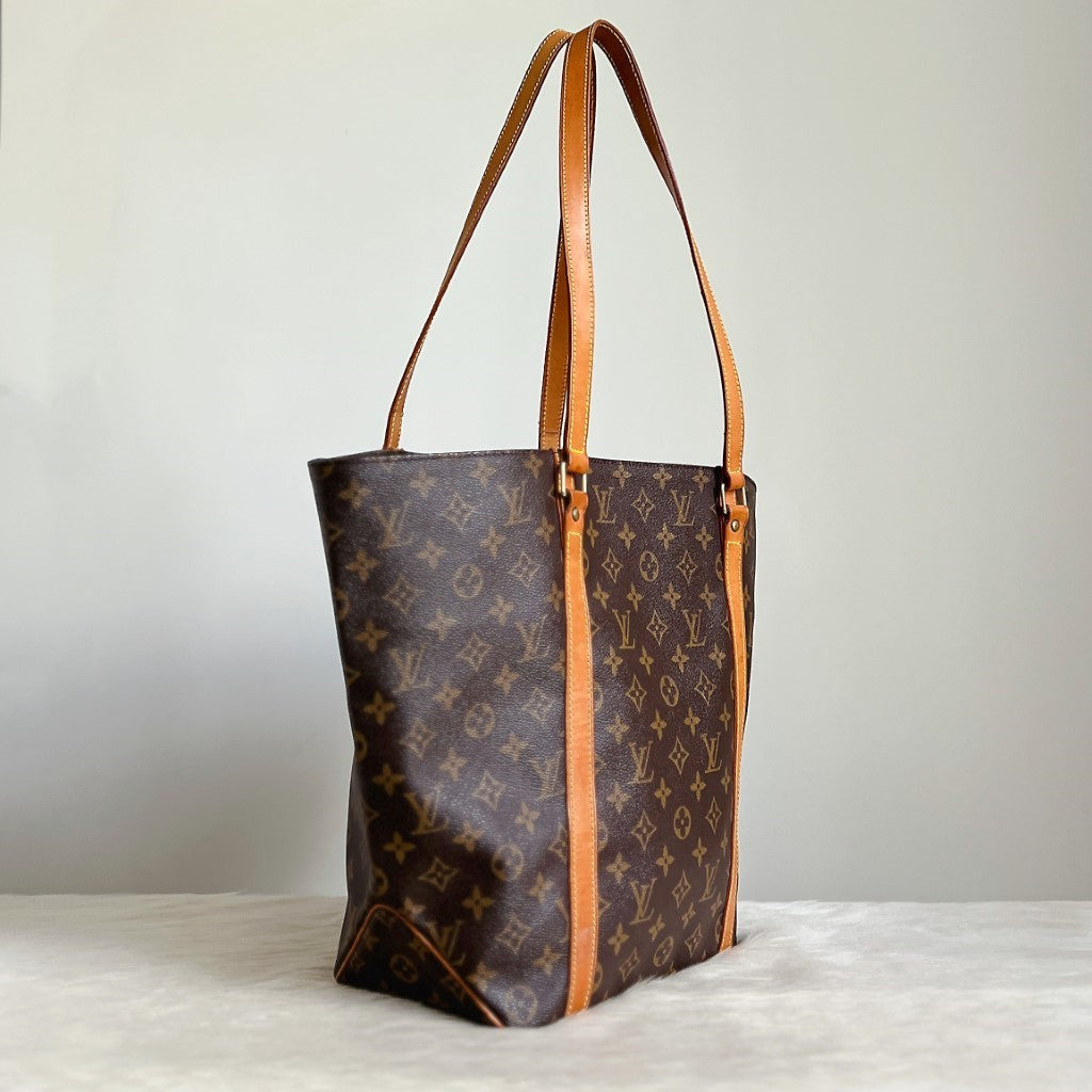 Louis Vuitton Signature Monogram Sac Shopping Large Shoulder Bag