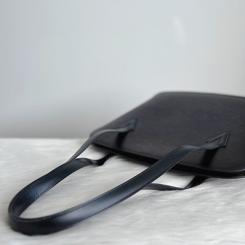 Louis Vuitton Black Epi Leather Lussac Large Shoulder Bag
