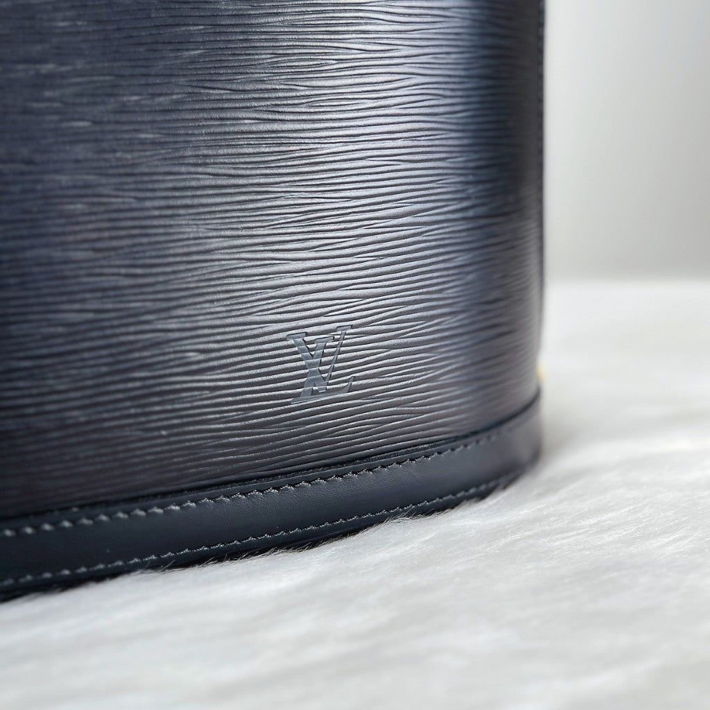 Louis Vuitton Black Epi Leather Lussac Large Shoulder Bag