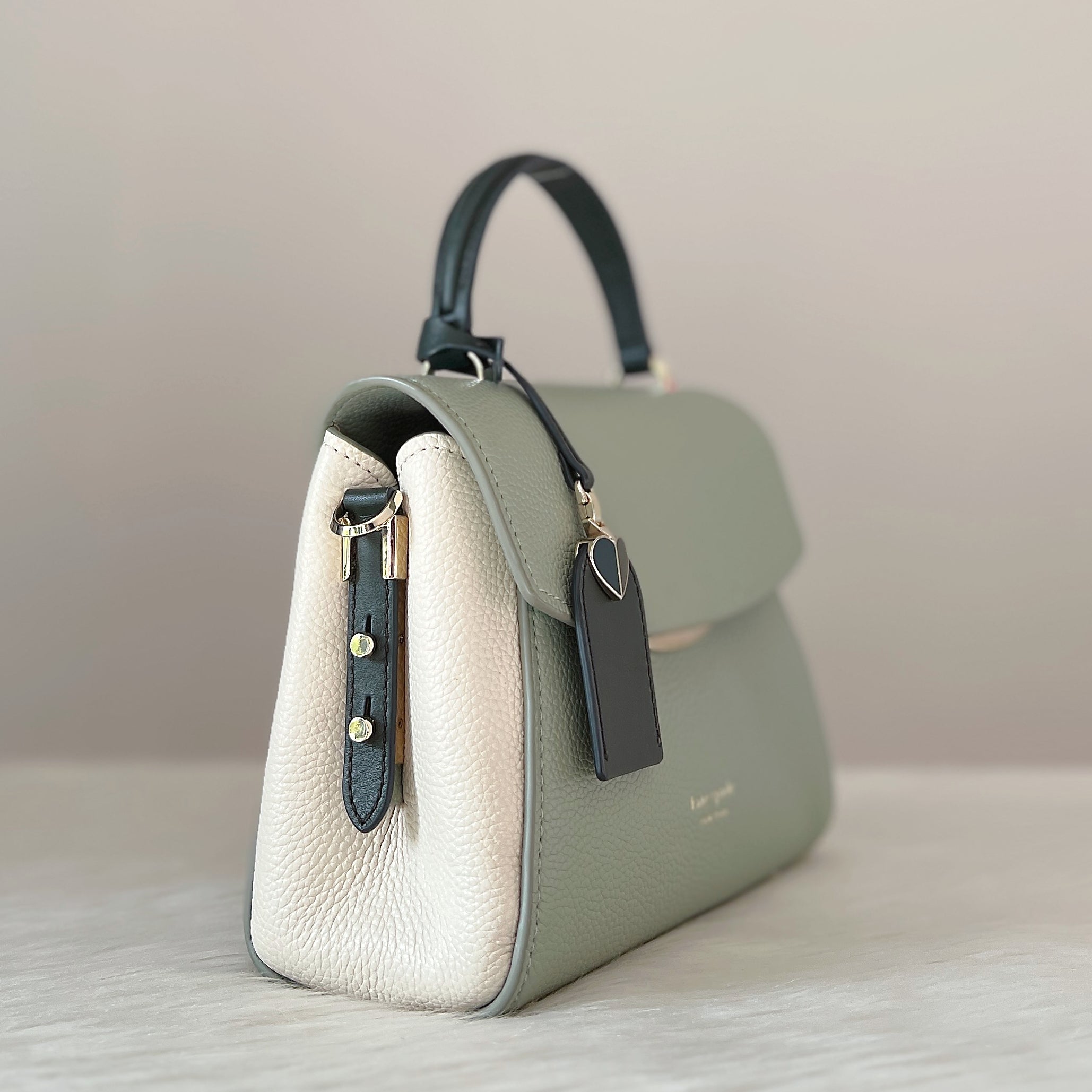 Kate Spade Tri-Tone Leather Triple Compartment 2 Way Shoulder Bag Like New