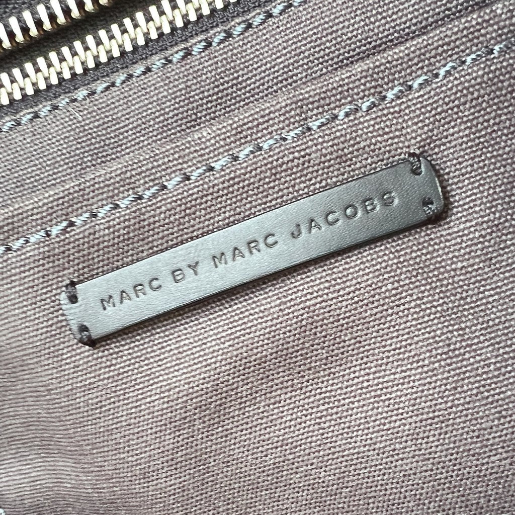 Marc Jacobs Two Tone Front Logo Carryall Shoulder Bag