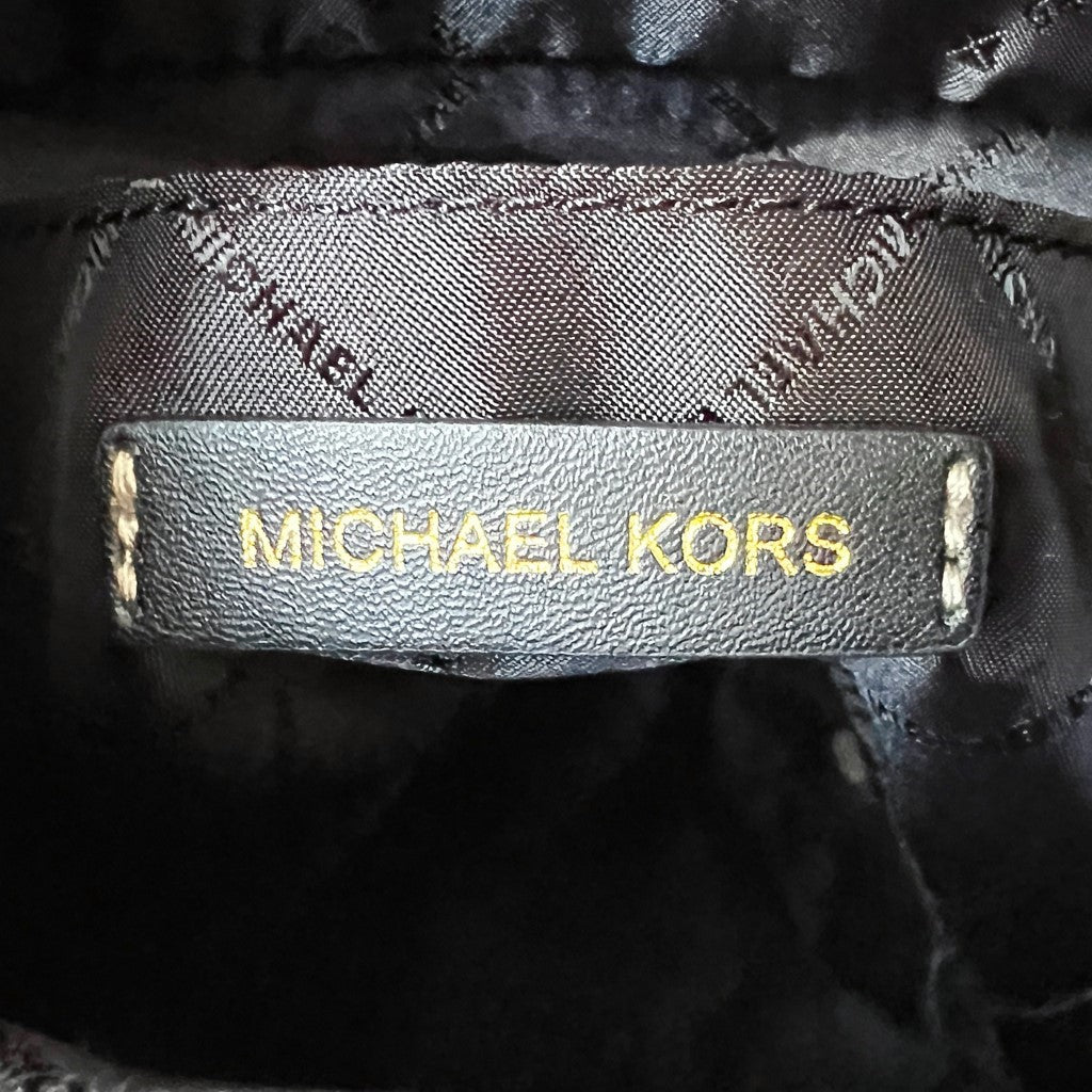 Michael Kors Black Leather Bucket 2 Way Shoulder Bag Like New