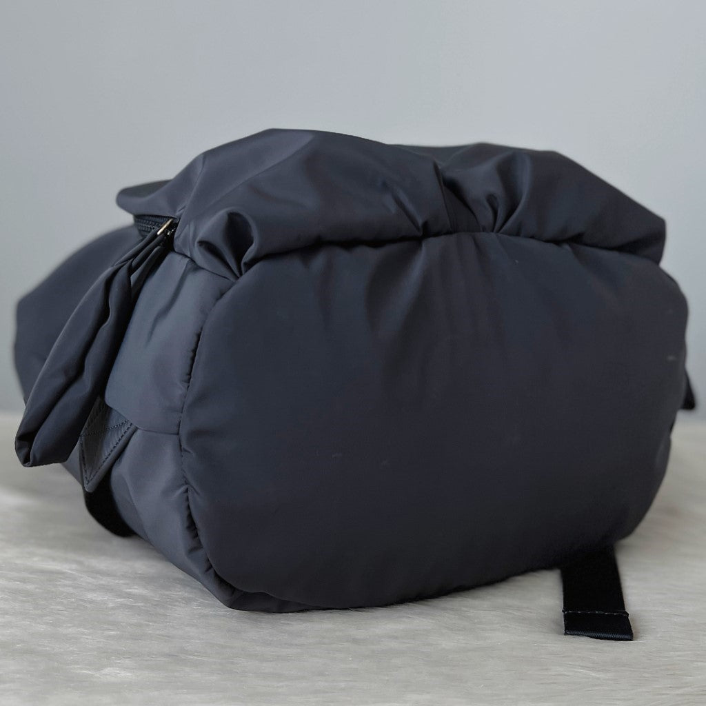 See by Chloe Dark Grey Drawstring Multi Pocket Backpack Like New