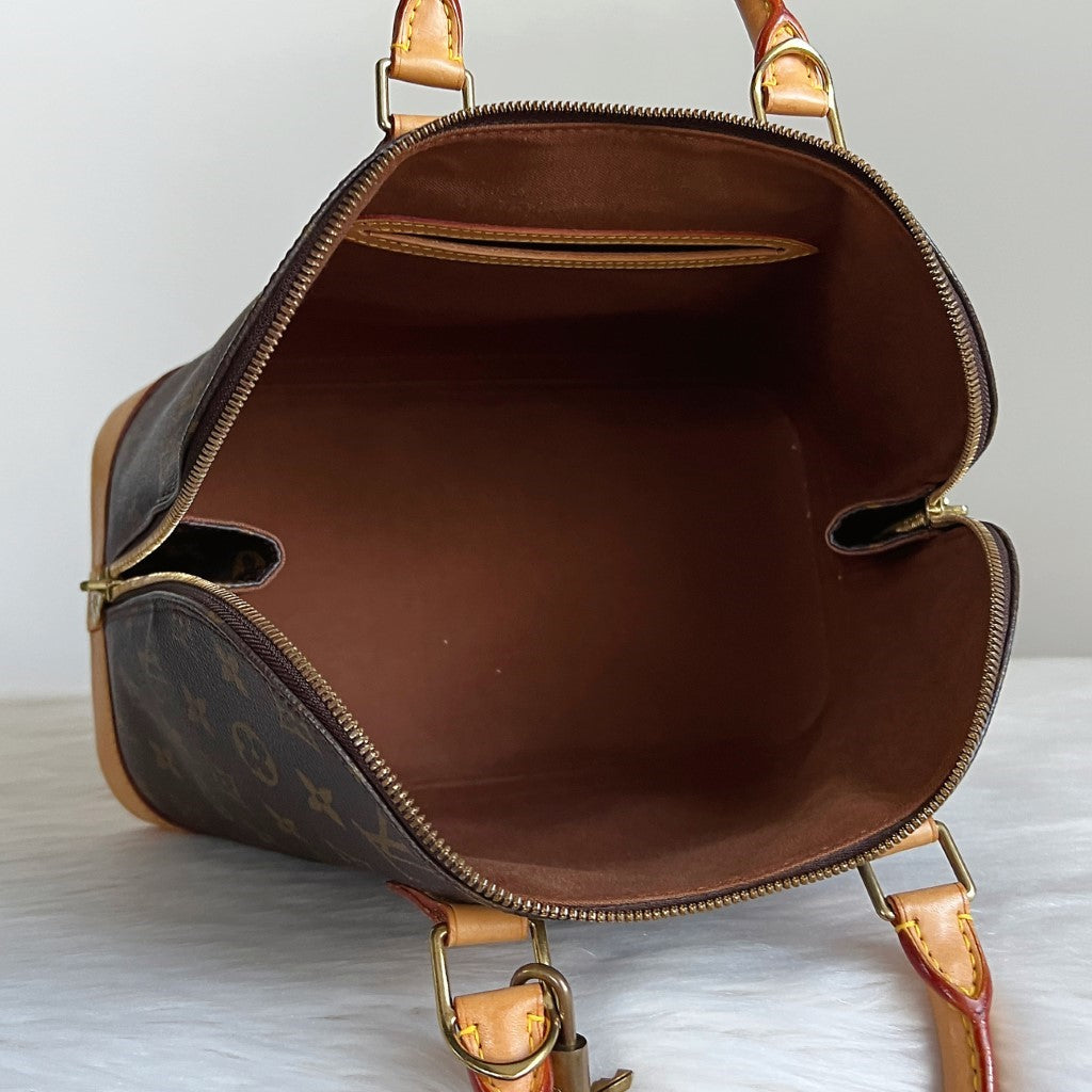 Louis Vuitton Signature Monogram Alma Tote + Lock & Key