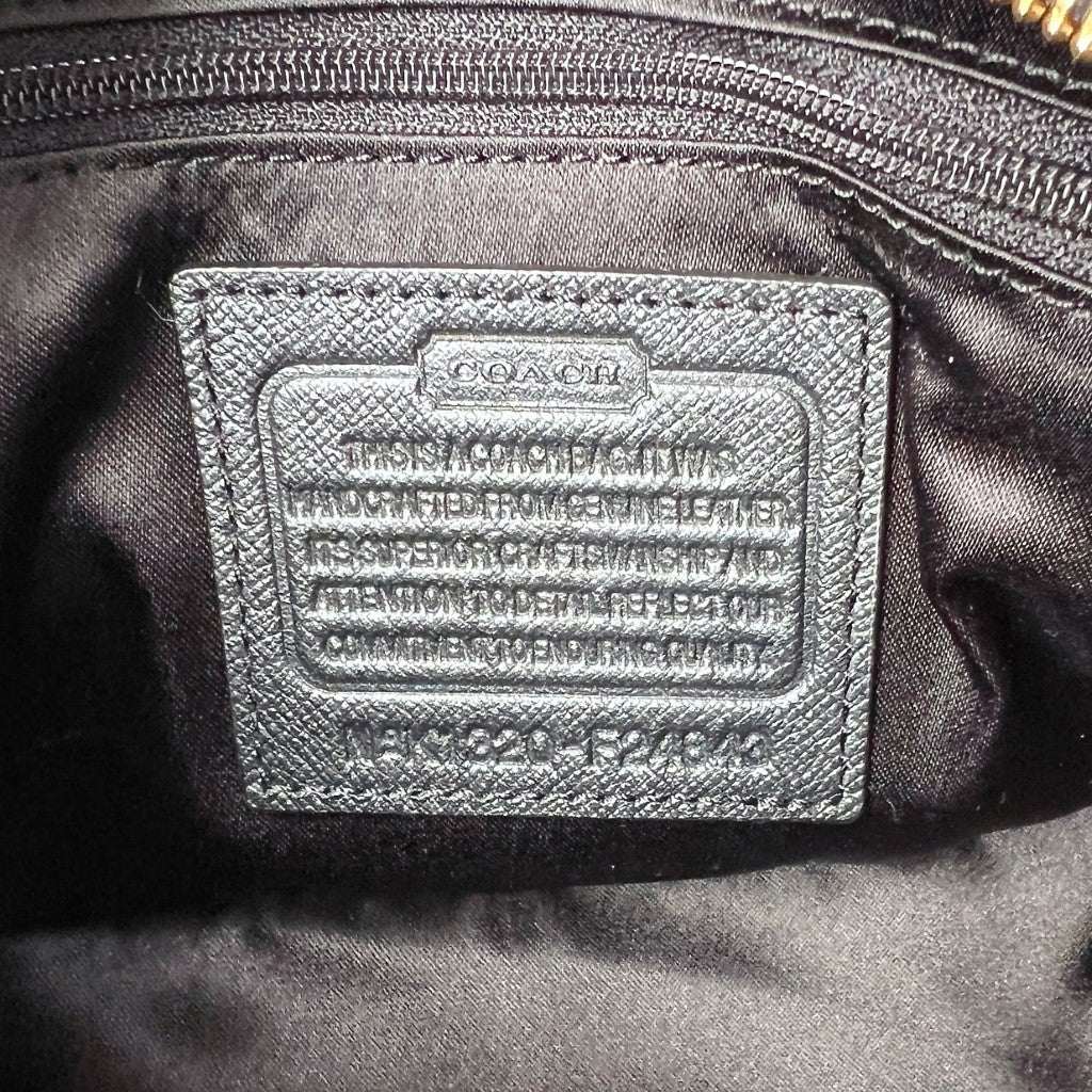 Coach Navy Leather Turn Lock Camera Crossbody Shoulder Bag Excellent