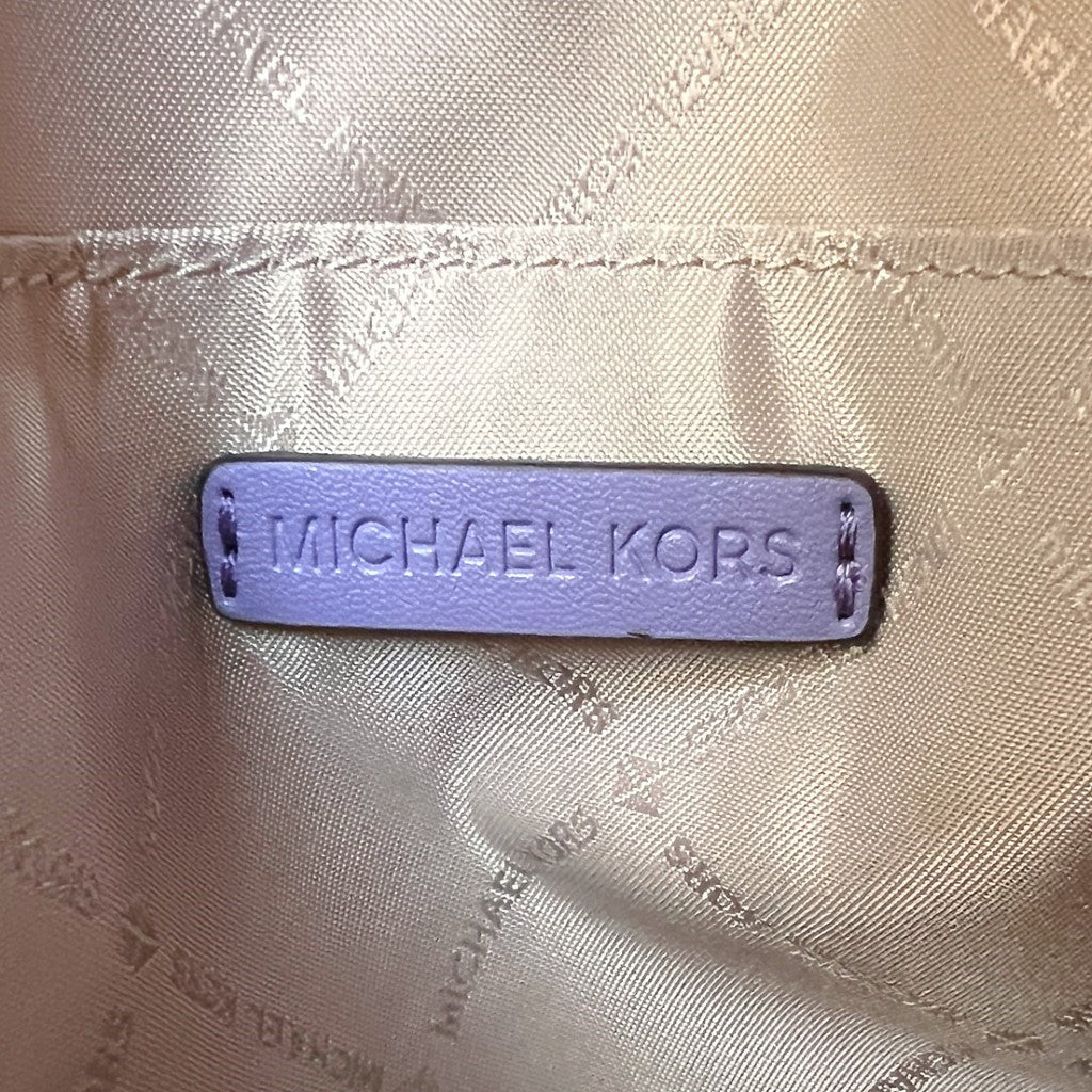 Michael Kors Lilic Leather Monogram Mini 2 Way Shoulder Bag Excellent