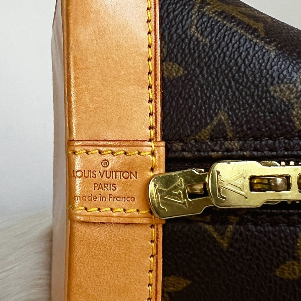 Louis Vuitton Signature Monogram Alma Tote + Lock & Key
