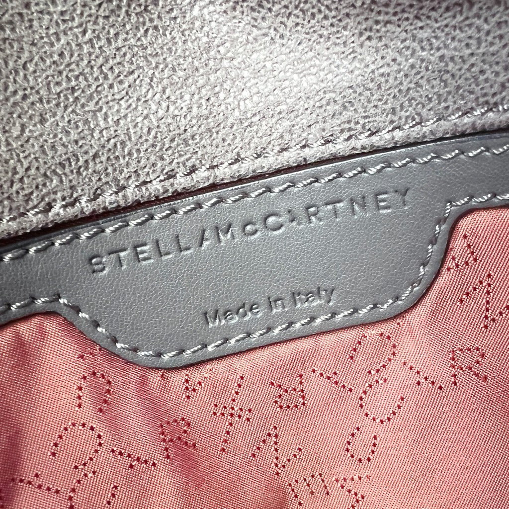 Stella Mccartney Grey Signature Flap Falabella Crossbody Shoulder Bag Excellent