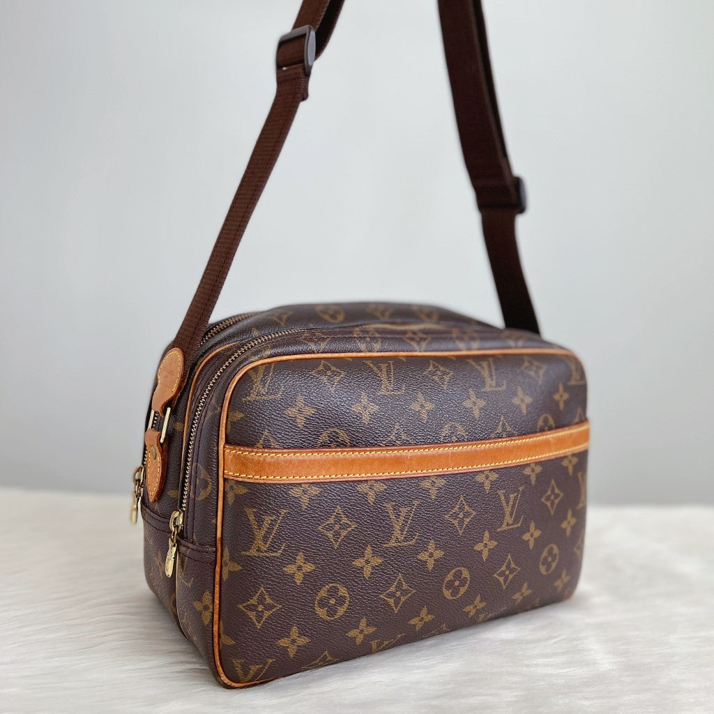 Louis Vuitton Signature Monogram Reporter PM Shoulder Bag