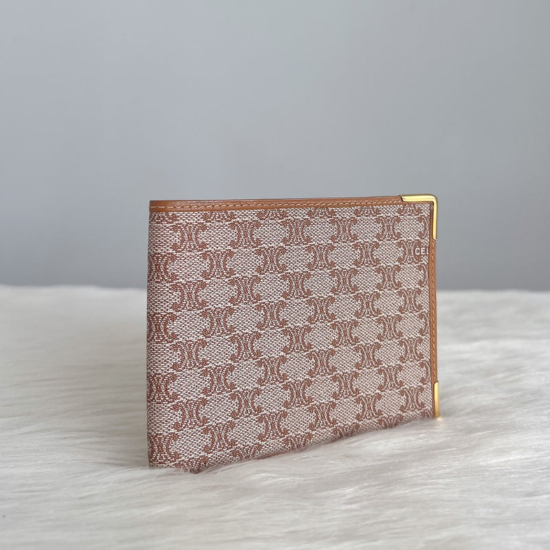 Celine Monogram Classic Fold Short Wallet Excellent