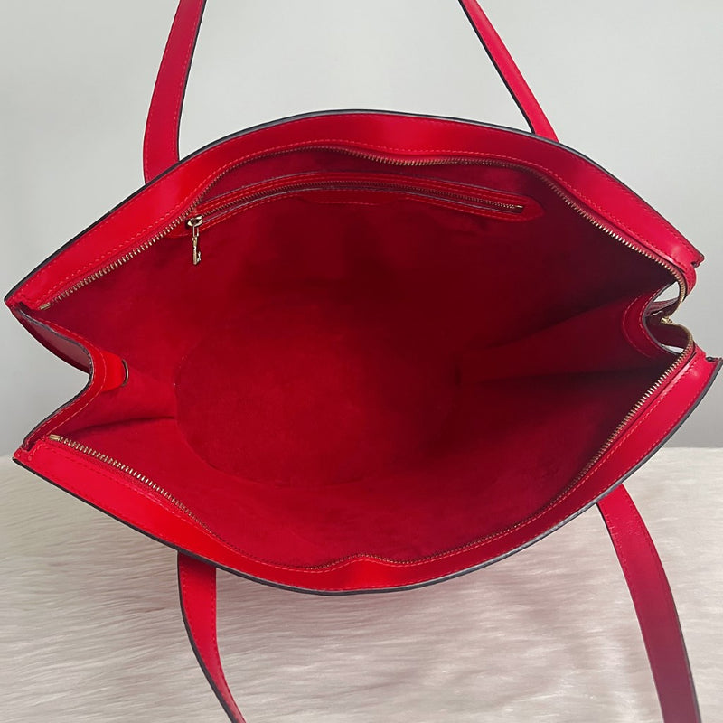 RvceShops Revival, Red Louis Vuitton Epi Saint Jacques PM Long Strap Bag